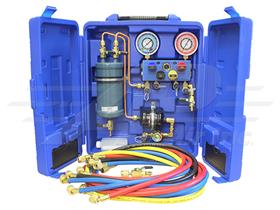 Portable Refrigerant Recycler with 60" Hose Set